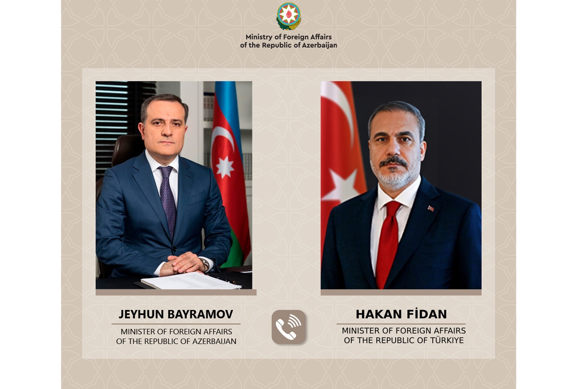 Azərbaycan və Türkiyə XİN başçıları Qəzza razılaşmasını müzakirə edib
