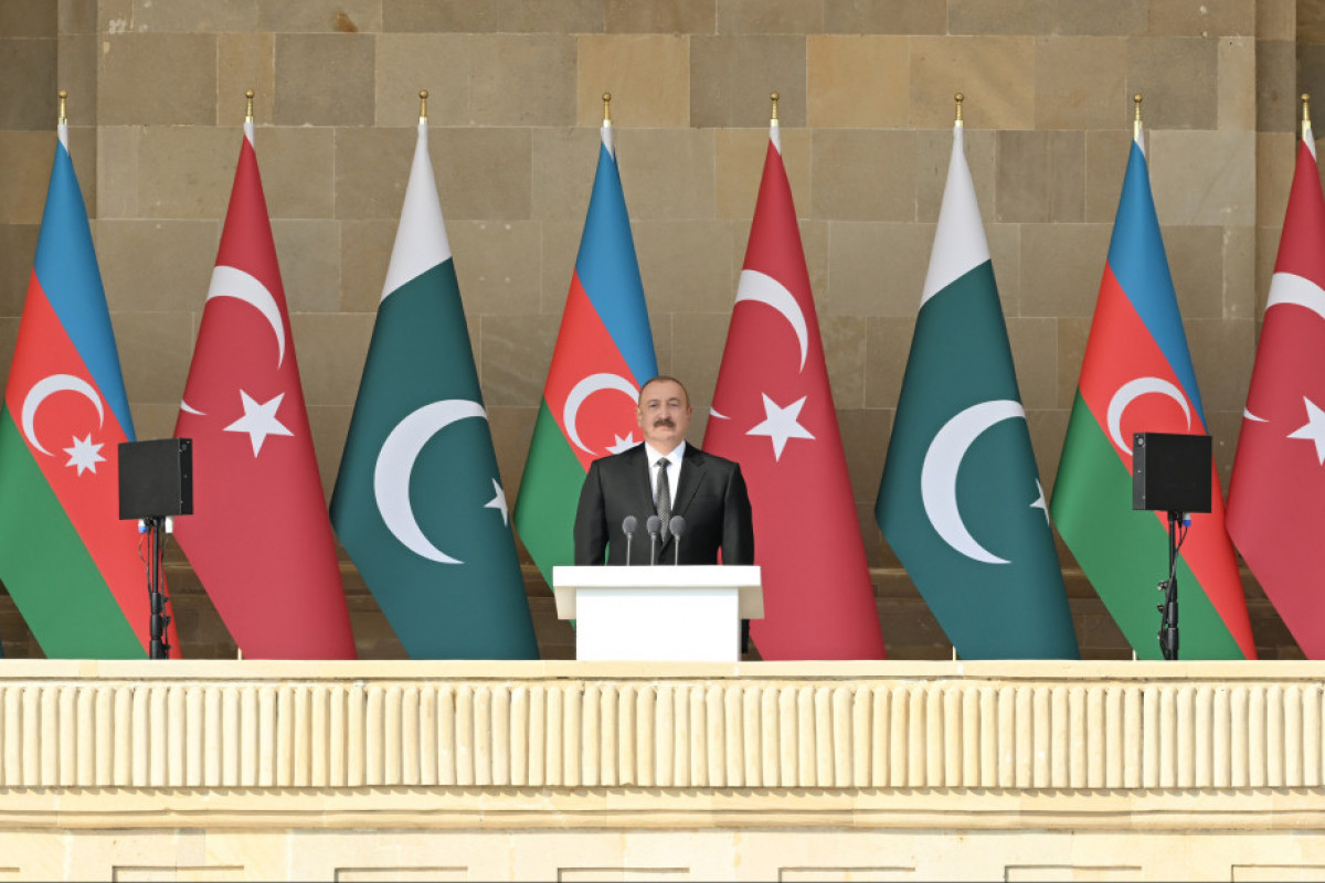 Azərbaycan Prezidenti: Bu gün hərbi paradda Türkiyə hərbçilərinin iştirakı bizim birliyimizin növbəti təzahürüdür