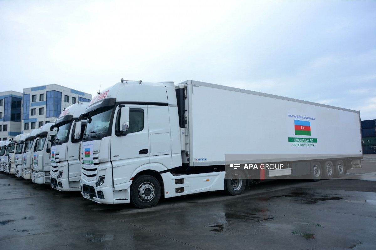 Azərbaycandan Suriyaya 200 ton ərzaq və qida məhsulu göndərilir