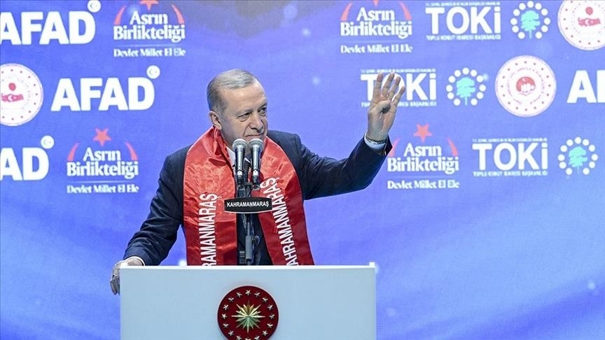 تحویل کلید واحدهای مسکونی به زلزله‌زدگان قهرمان‌ماراش با حضور اردوغان