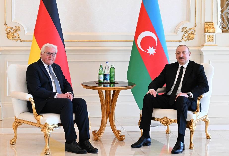 İlham Əliyev Almaniya Prezidenti ilə görüşdü