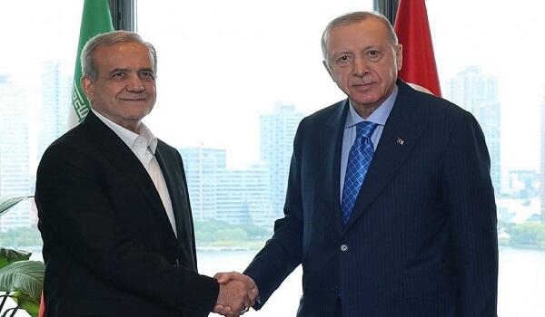 اردوغان دست پزشکیان را گرفت اما او به فارسی صحبت کرد