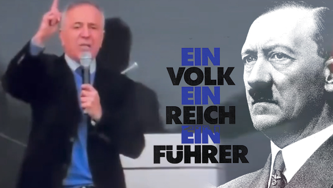 Nasizmin Hitlerin şüarı yenidən təkrarlanır? (VİDEO)