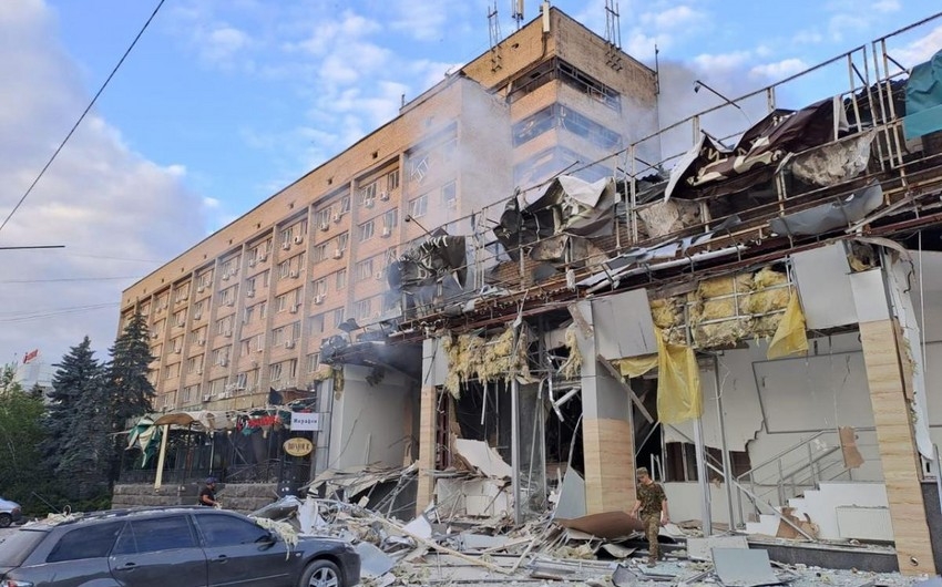 Rusiya Ukraynaya raket zərbəsi endirib, 4 ölü, 40 yaralı