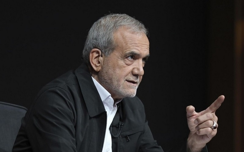 The Iranian propaganda channel criticized Pezeshkian