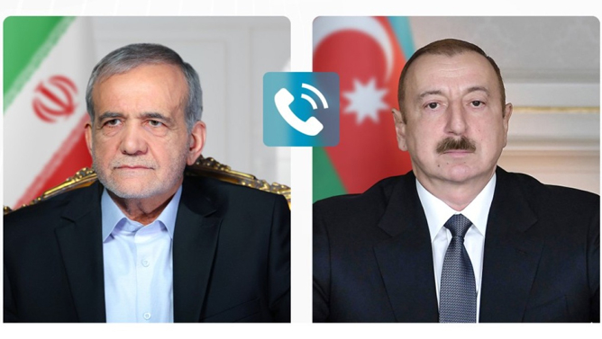 پزشکیان با الهام علی‌اف تلفنی گفت‌وگو کرد