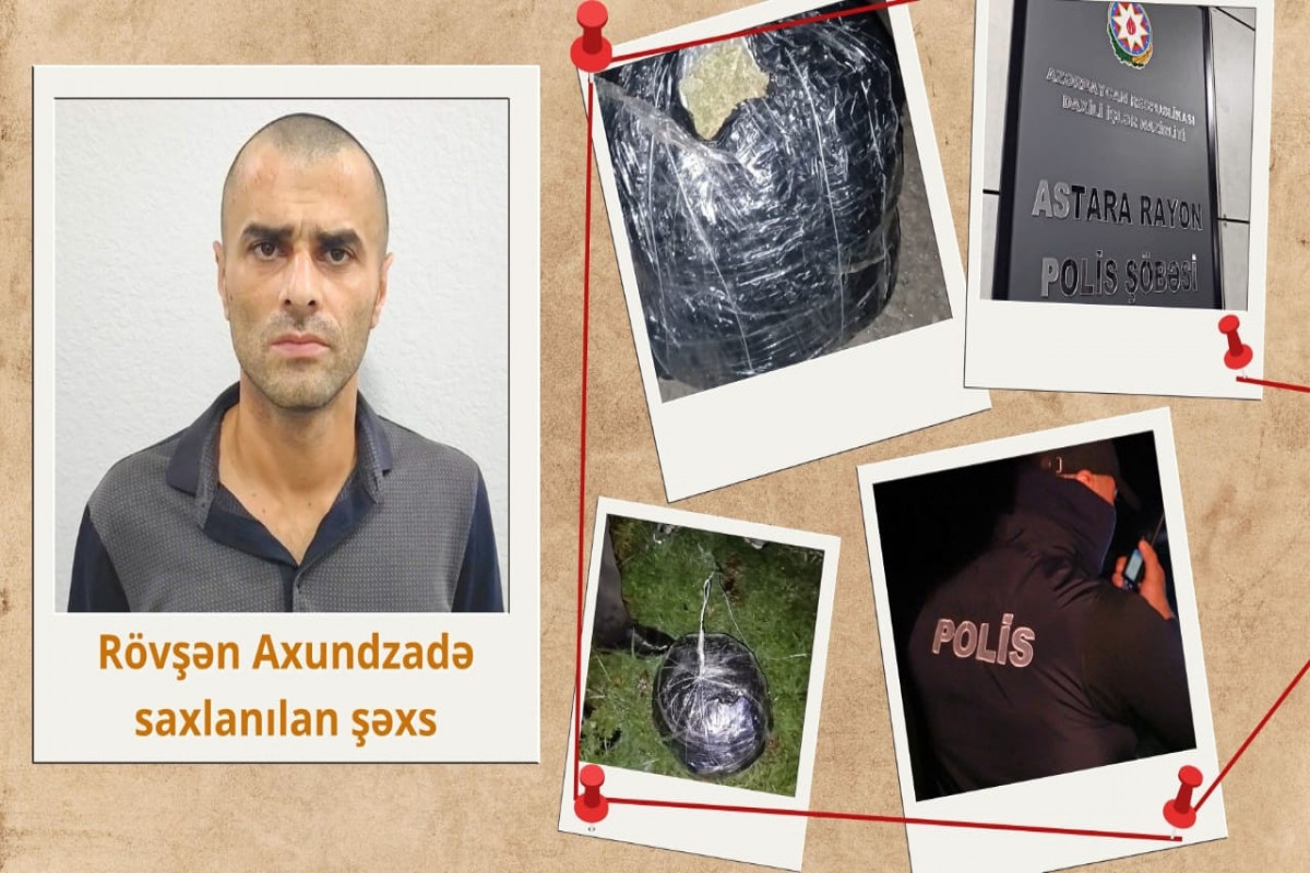İrandan Astaraya PUA ilə göndərilən narkotik aşkarlanıb