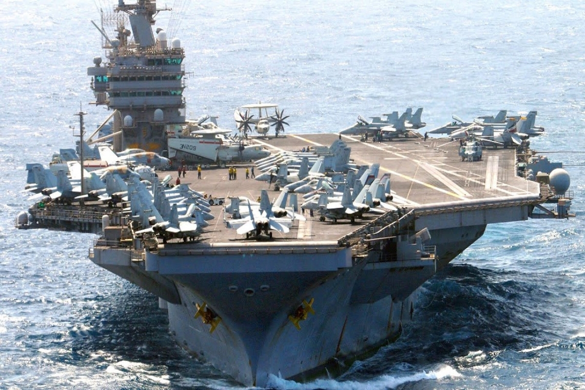 Abraham Lincoln, a US aircraft carrier, arrived in the Middle East