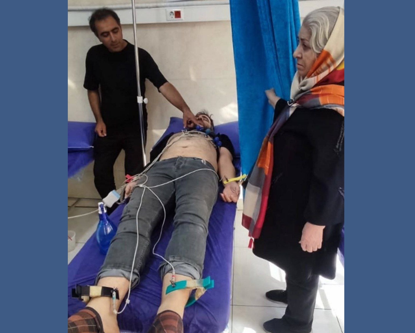 انتقال «پیمان ابراهیمی» به بیمارستان پس از آزادی موقت از زندان مرکزی تبریز