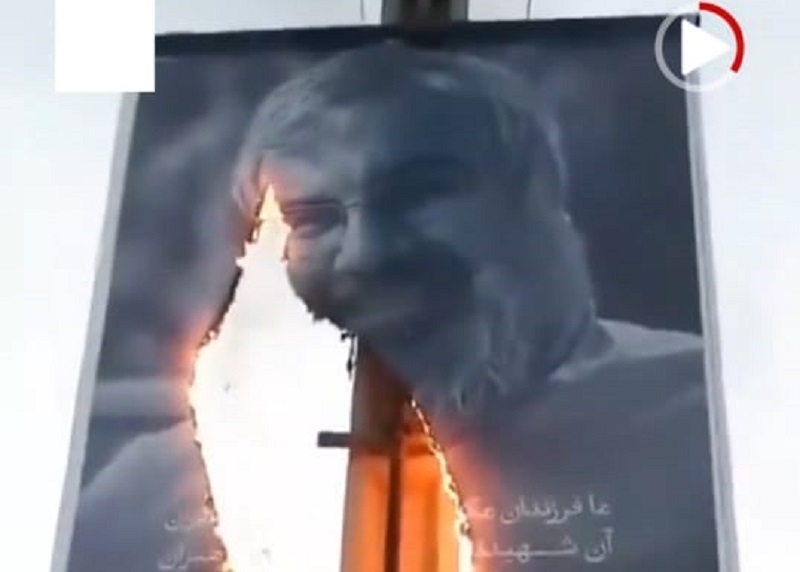 Posters of Nasrallah are being burned in Iran