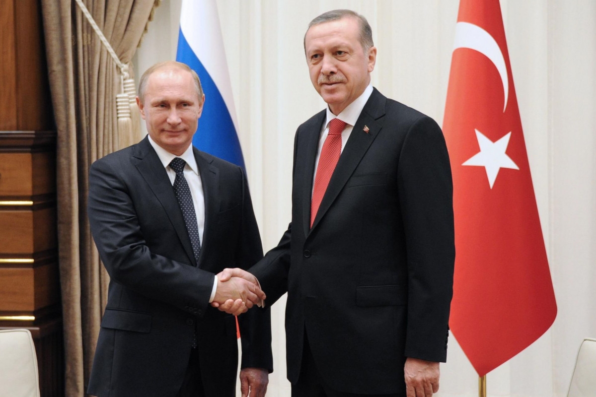 Rusiya Prezidenti Yaxın Şərq məsələsini Ərdoğanla müzakirə edir