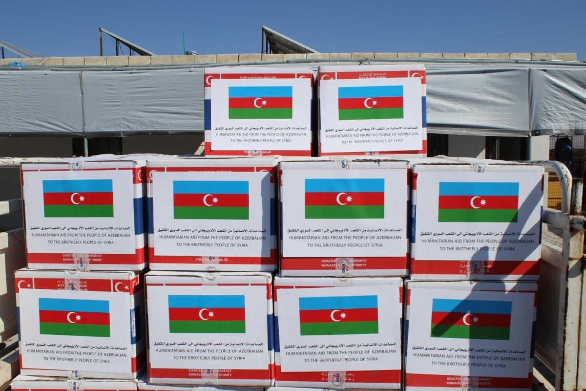 Azerbaijan's humanitarian aid to Syria was distributed in Aleppo
