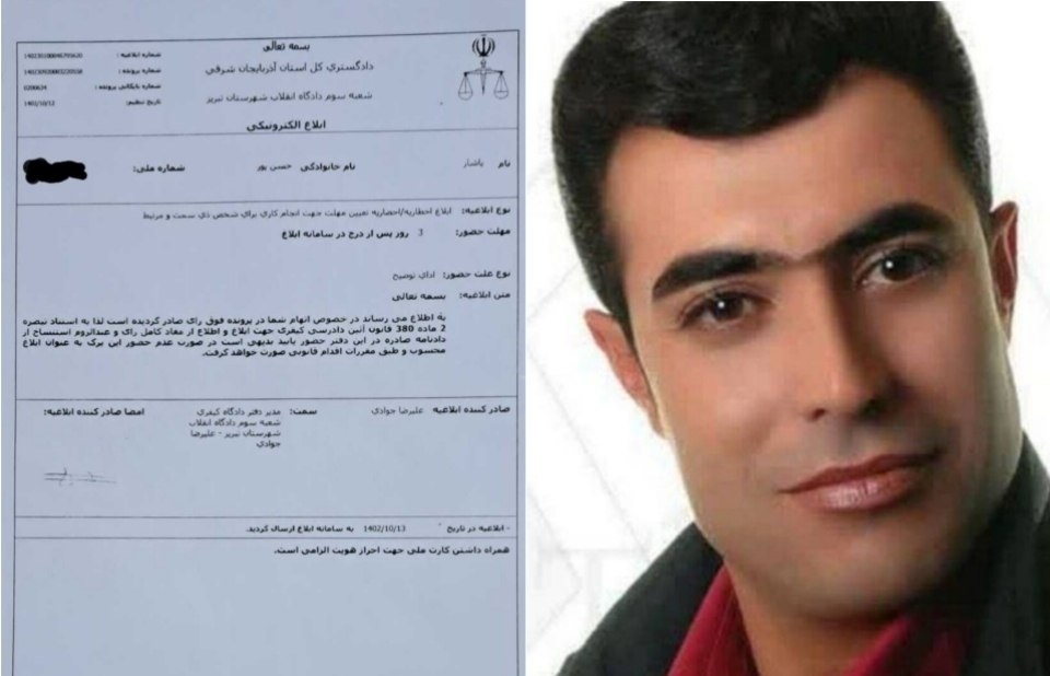 صدور حکم برای «یاشار حسن‌پور» بدون برگزاری جلسه دادگاه