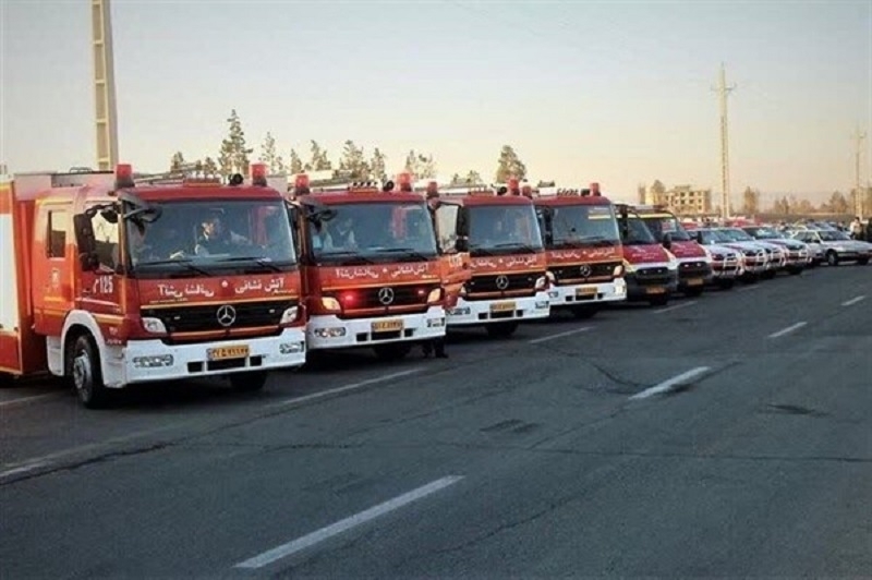 Firefighters staged a protest in Iran