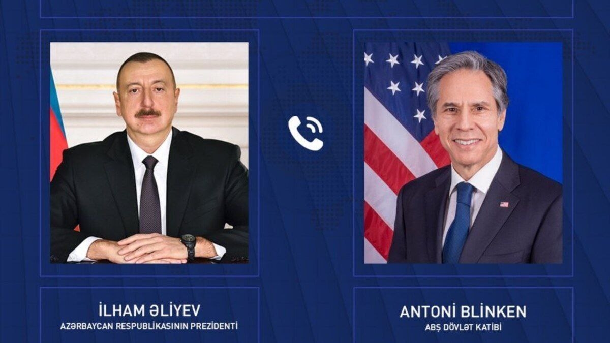 گفتگوی پرزیدنت علی اف با آنتونی بلینکن