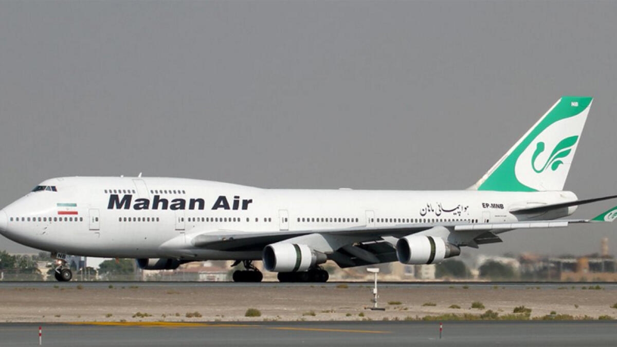 Saudi Arabia banned Mahan Airlines