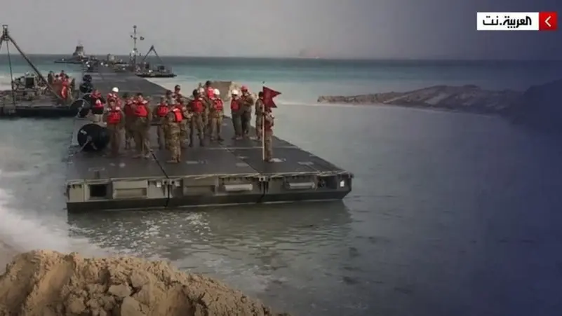 آمریکا ساخت اسکله موقت دریایی در غزه را آغاز کرد