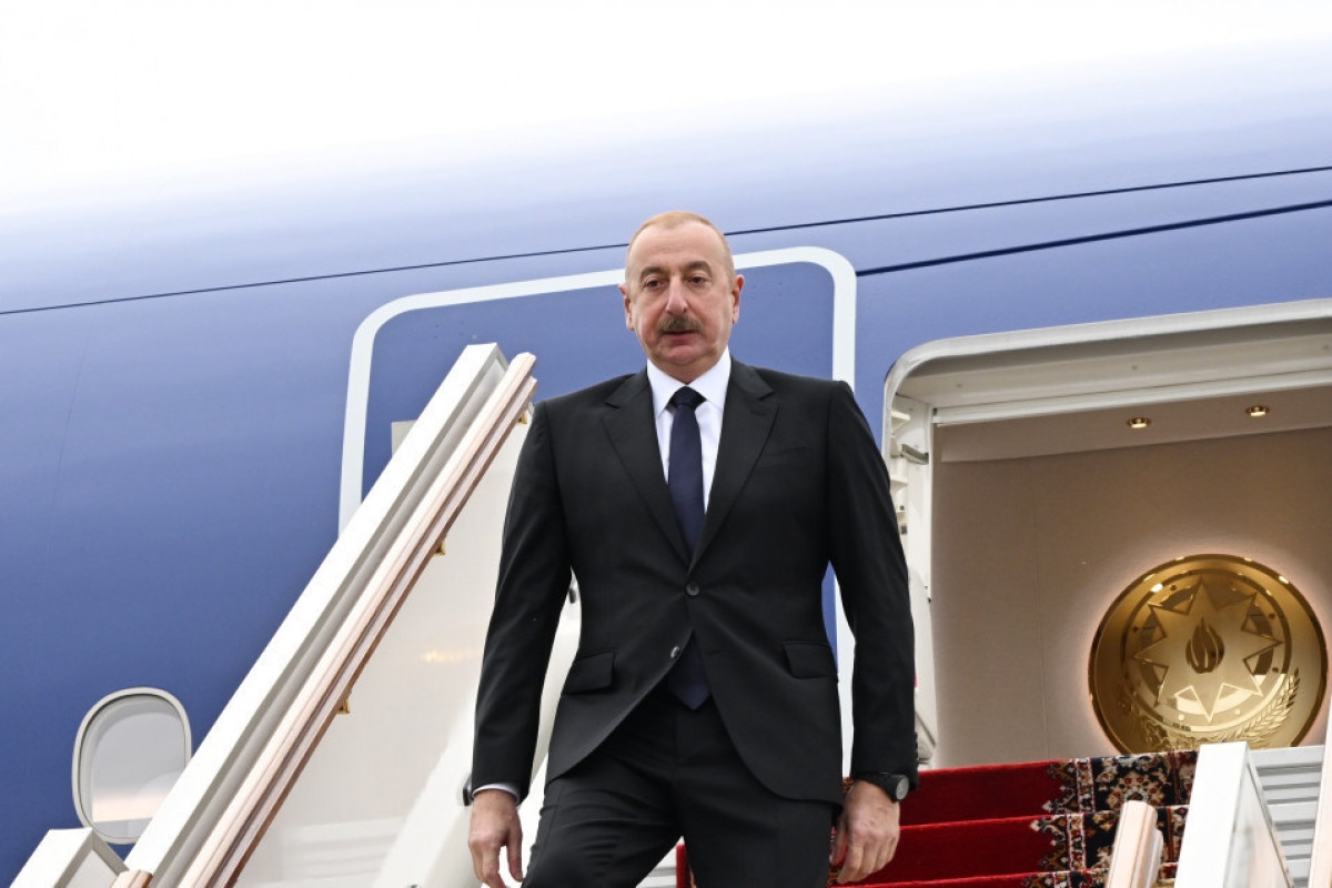 Prezident İlham Əliyev Rusiyaya səfərə gedib