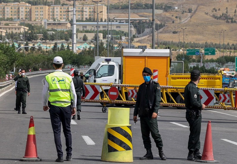 Hundreds of checkpoints have been set up in Iran