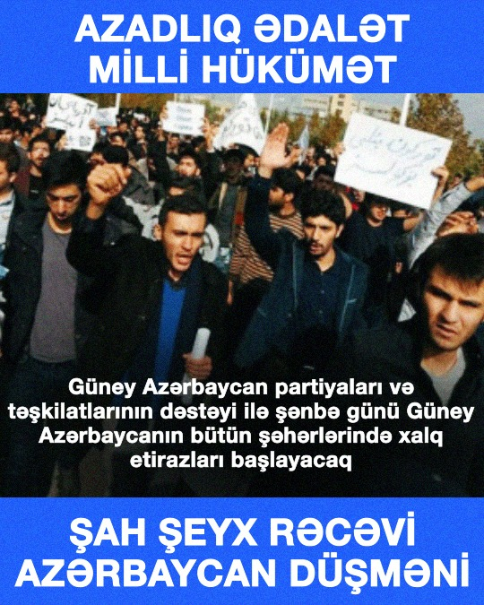 Statement of support for the protests by national-political organizations of South Azerbaijan.