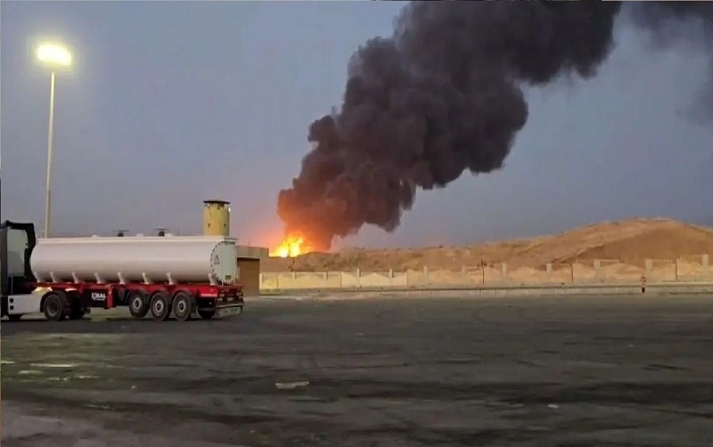 Oil tankers exploded on the Iran-Iraq border
