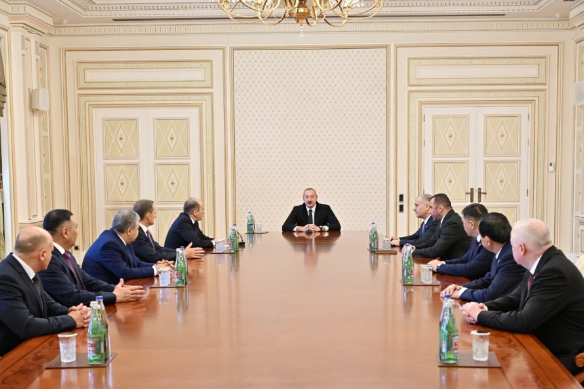 İlham Əliyev MDB dövlətlərinin təhlükəsizlik və xüsusi xidmət orqanlarının rəhbərlərini qəbul edib
