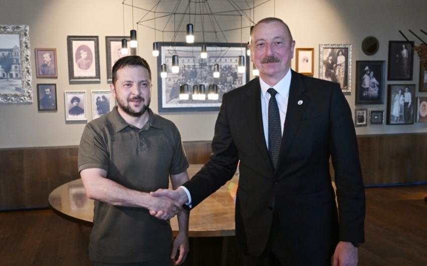 Volodimir Zelenski Prezident İlham Əliyevə minnətdarlıq edib