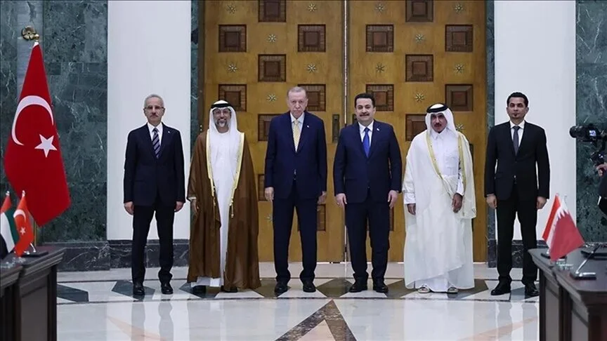امضای قرارداد راه توسعه بین ترکیه، عراق، قطر و امارات؛ رایزنی ترکیه و اردوغان درباره اقدامات مشترک علیه گروه تروریستی پ‌.ک‌.ک