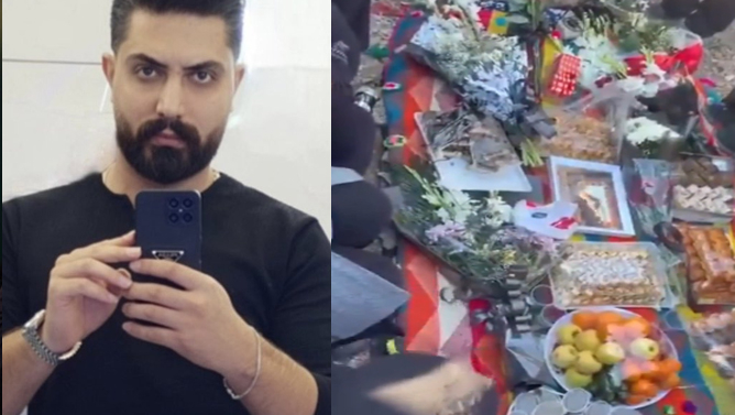اوخشامای مادر تورک بر سر جنازه فرزندش پویا قشقایی (ویدیو)