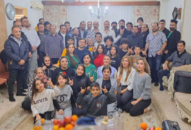 تداوم دیدار فعالین ملی با علی بابایی پس از آزادی و طنین مارش ملی آذربایجان