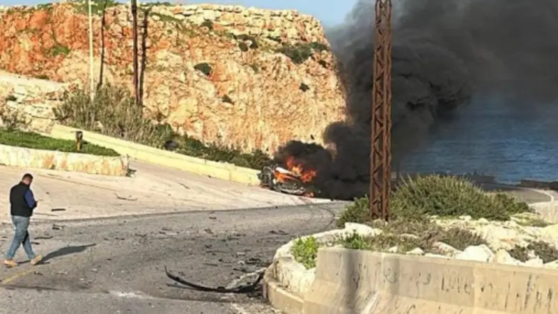 کشته شدن 3 عضو حزب الله لبنان با حمله پهپادی اسرائيل به خوردوی حامل آنها
