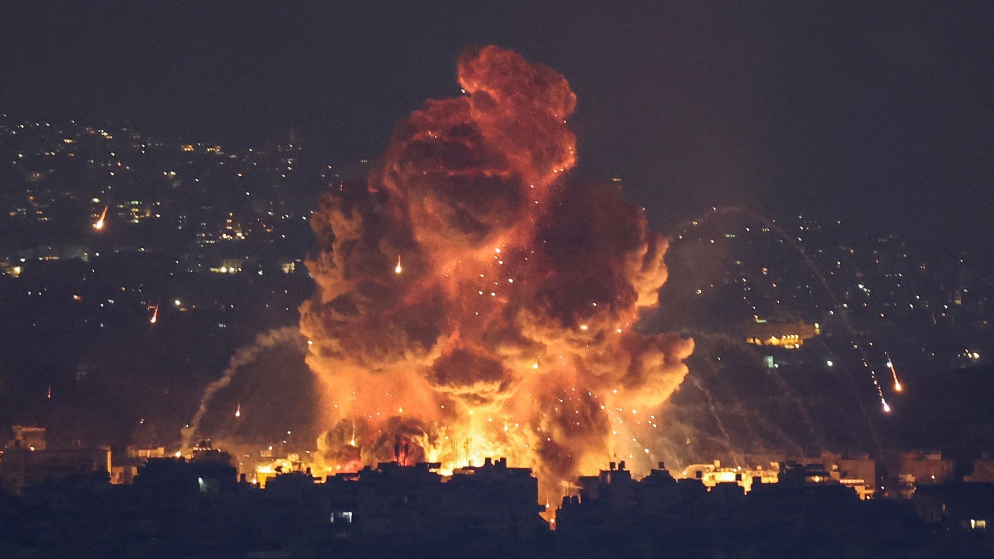 Israel carried out air raids in Beirut overnight