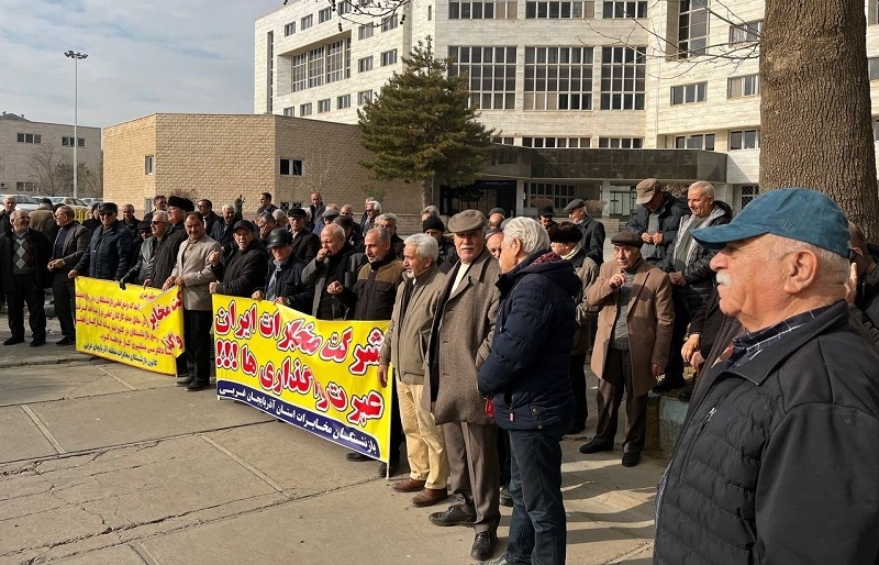Pensioners held protests in Hamadan and Urmia 