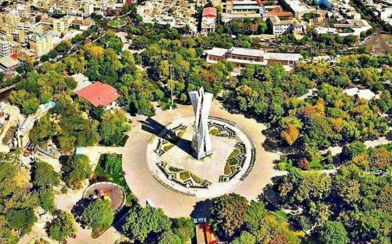 The Golestan park in Tabriz is being destroyed