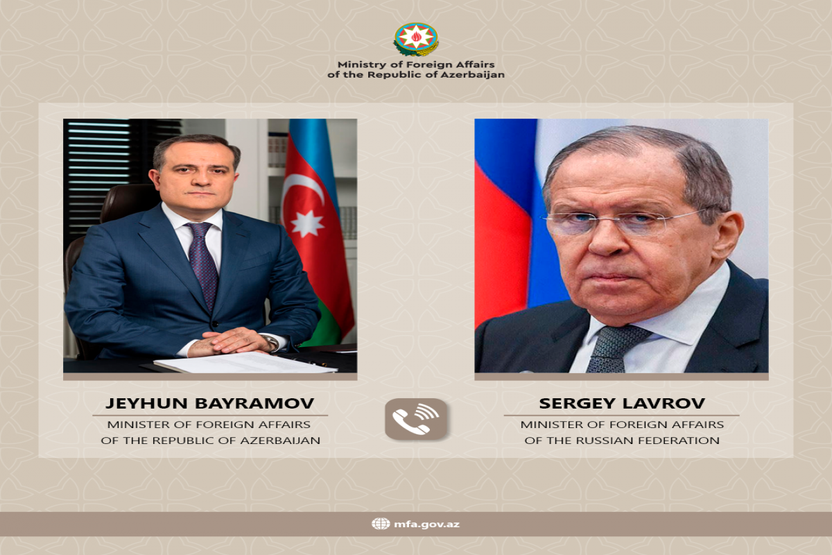 Ceyhun Bayramov Lavrovla telefon danışığı aparıb
