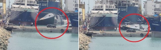 واژگون شدن یک ناوچه جنگی ایران بر اثر «نفوذ آب»