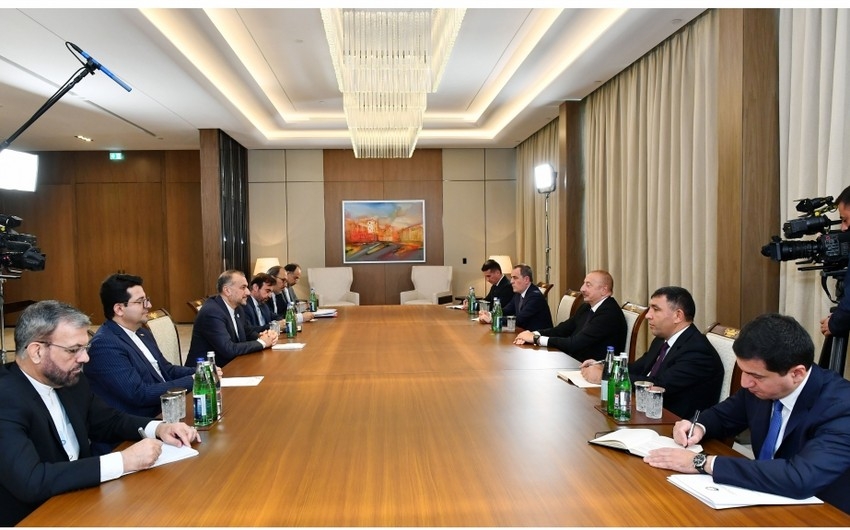 Prezident İlham Əliyev İranın xarici işlər nazirini qəbul edib