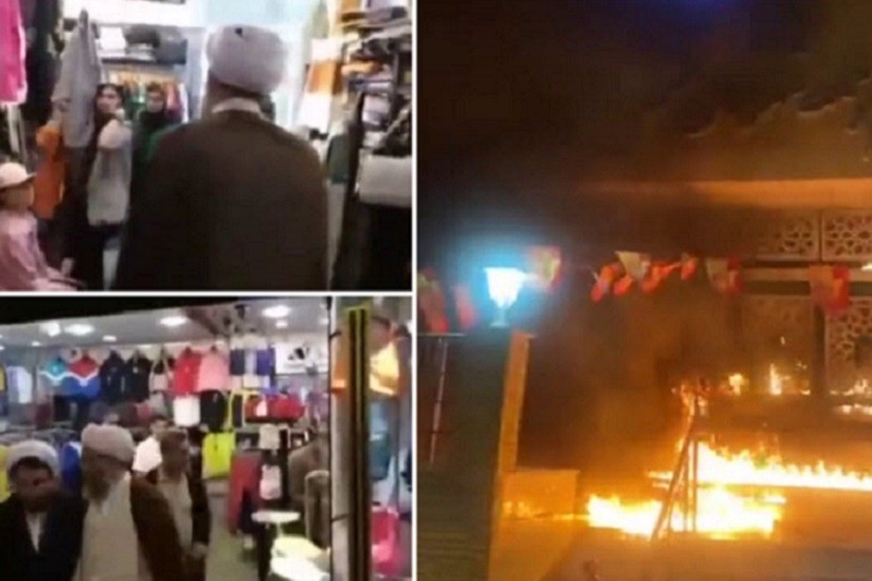 İranda cümə imamının ofisi yandırıldı