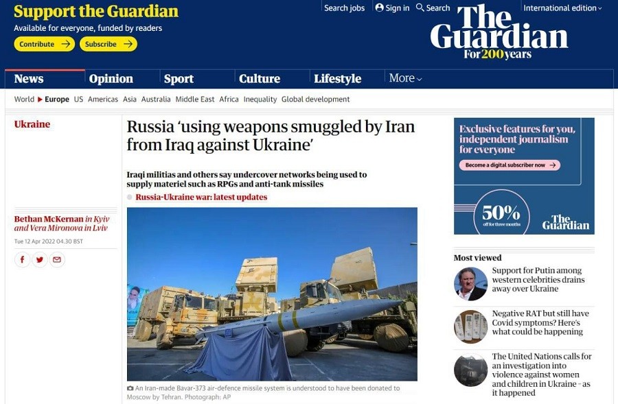 İranlı qaçaqmalçılar İraqdan Rusiya üçün silah tədarük edirlər