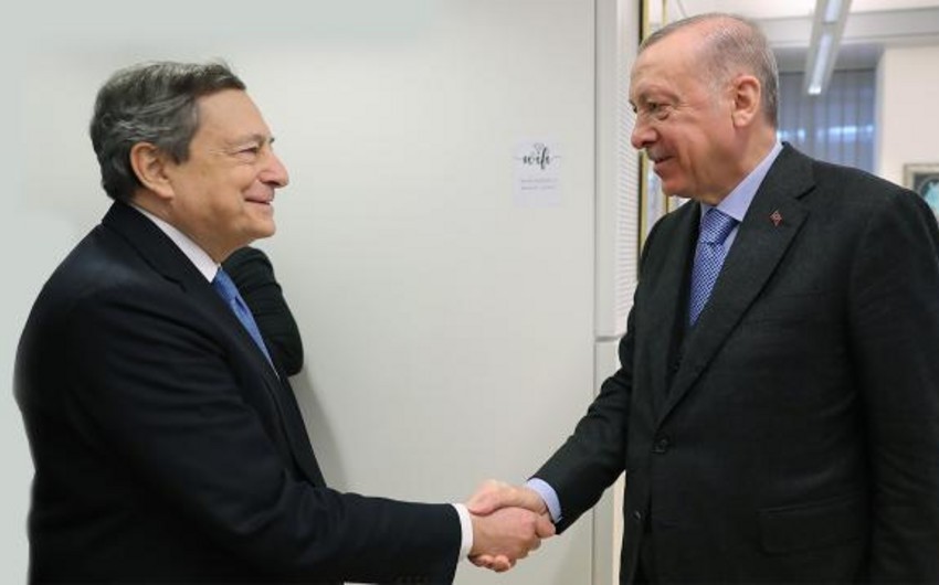 Ərdoğan İtaliyanın Baş naziri ilə görüşüb