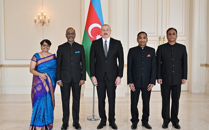 Prezident Hindistan səfirinin etimadnaməsini qəbul edib