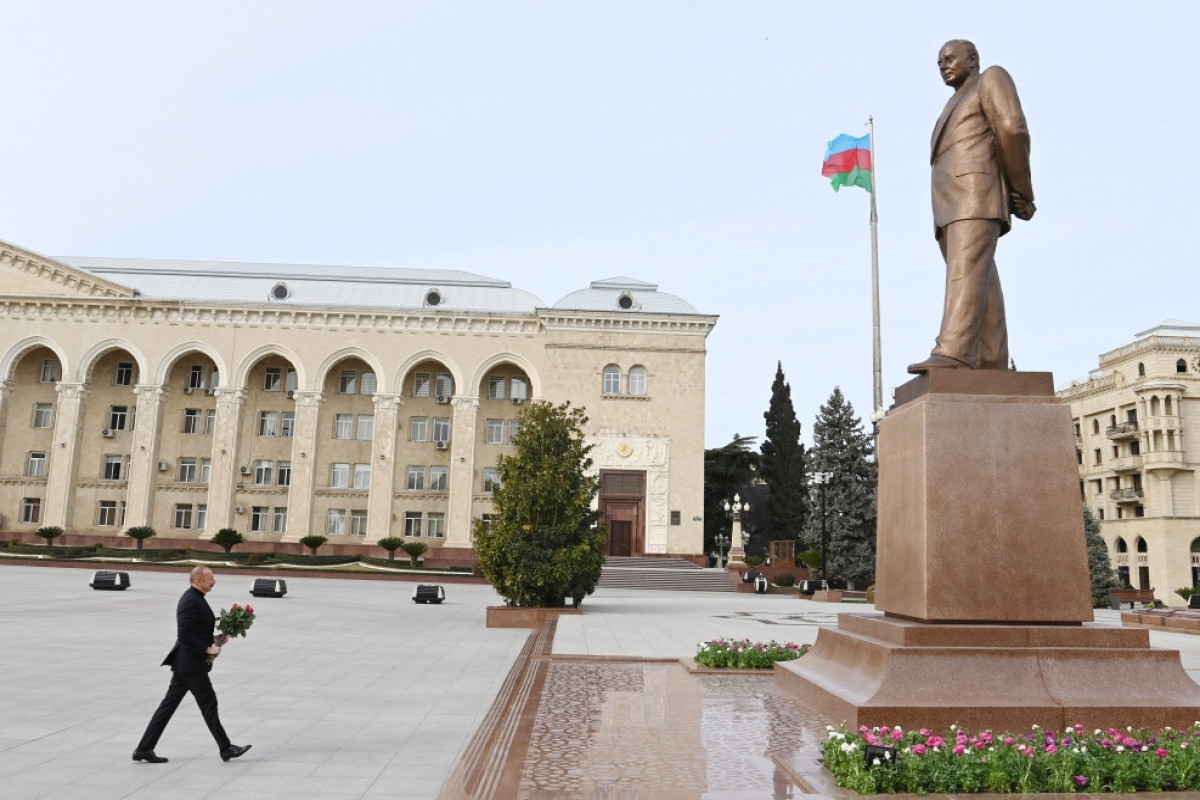 Prezident İlham Əliyev Gəncə şəhərində səfərdə olub