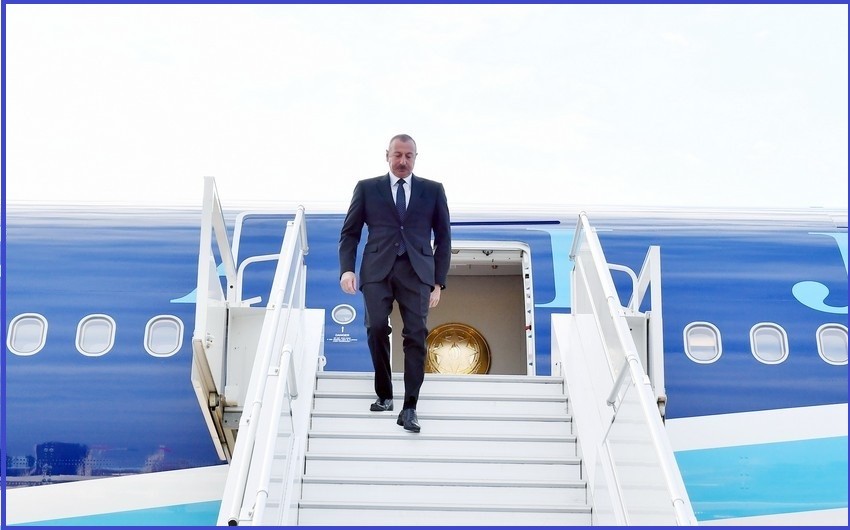 Prezident İlham Əliyev Türkiyəyə işgüzar səfərə gedib