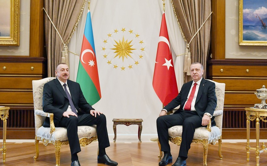 Prezident İlham Əliyevin Rəcəb Tayyib Ərdoğanla görüşü başlayıb