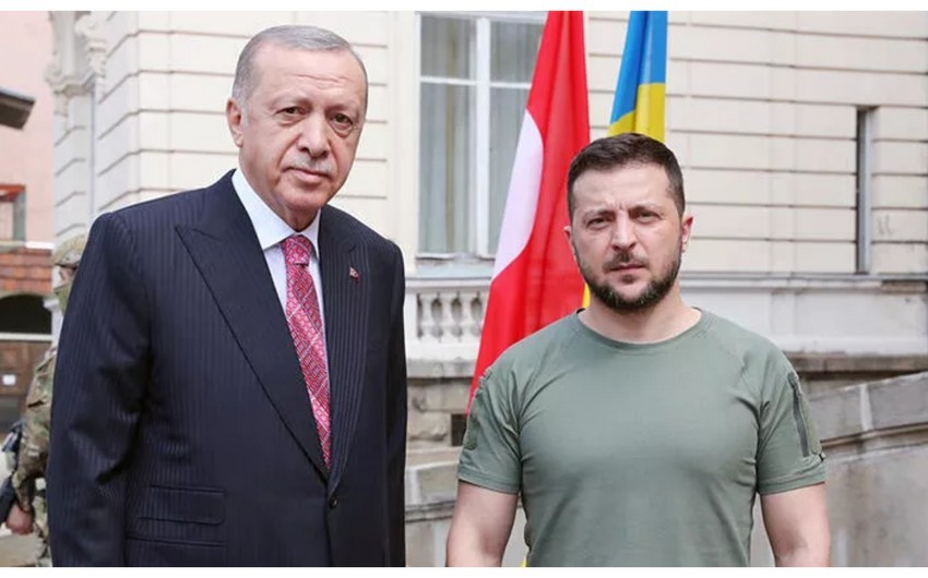 Türkiyə və Ukrayna liderlərinin görüşü başlayıb