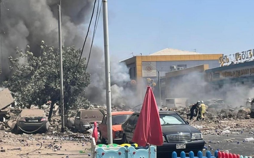 Ermənistanda ticarət mərkəzində partlayış zamanı 1 nəfər ölüb, 34 insan xəsarət alıb