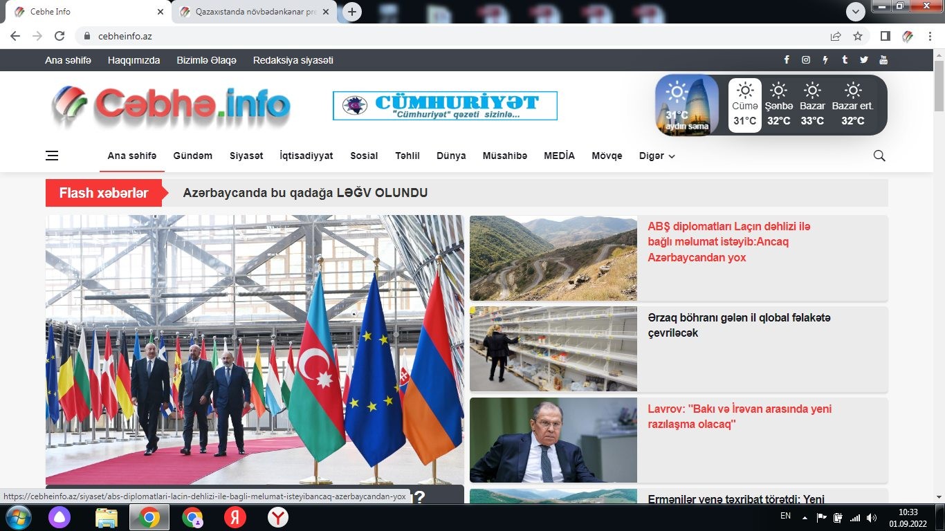 "Bütöv Azərbaycan amalımızdır, bu yolda varıq"-Cebhe.info-nun yaranmasından 7 il ötür
