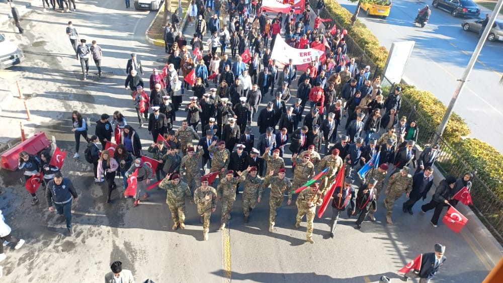 Azərbaycan qaziləri Mersinin azad olunması tədbirlərinə qatılıb