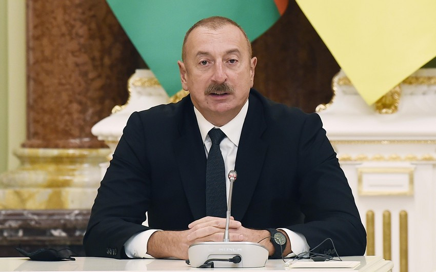 Azərbaycan Prezidenti: "Ukraynaya bu səfər gələcək illər üçün gözəl zəmin olacaq"
